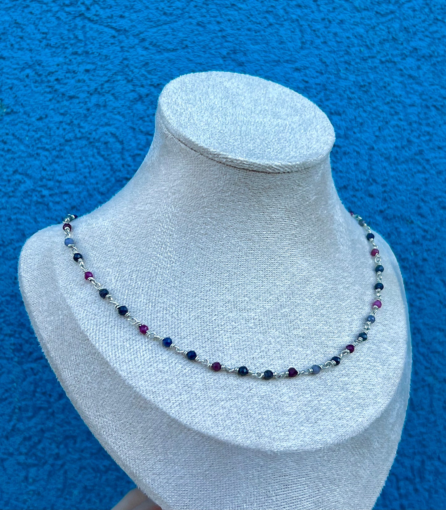 Sapphire Necklace | Silver