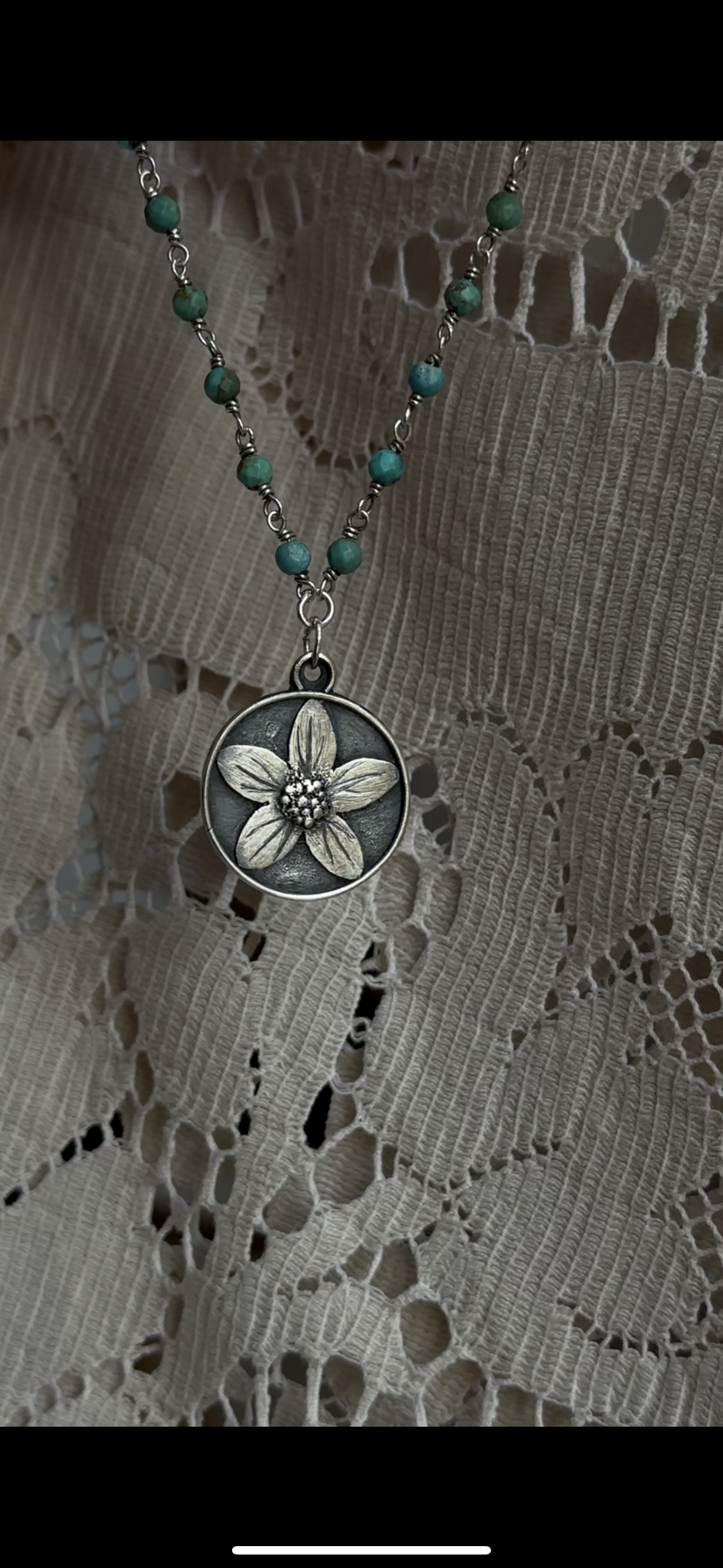 Flower coin Talisman | Textured