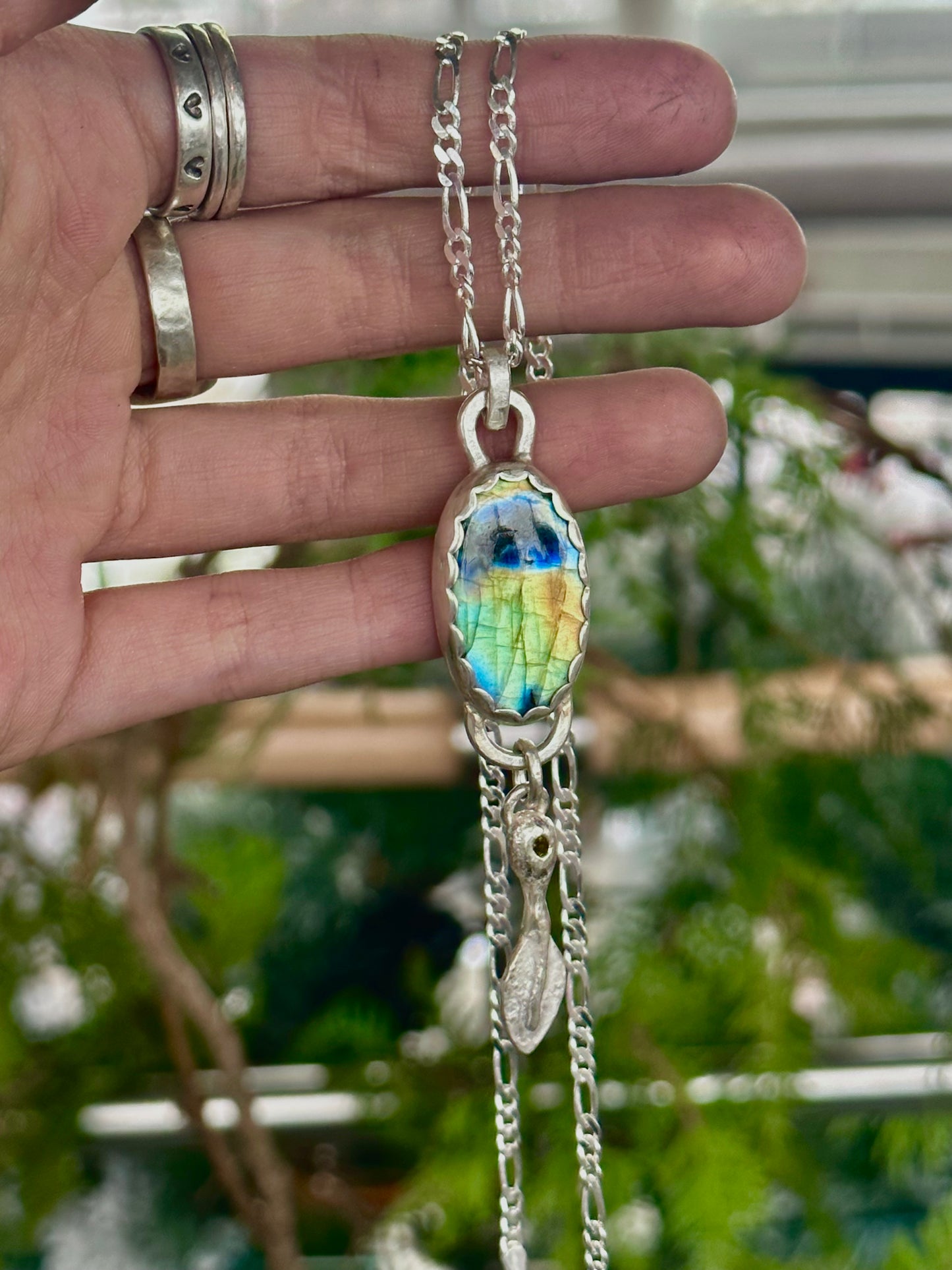 Labradorite Statement Necklace