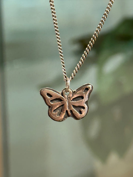 Butterfly Silohette Necklace