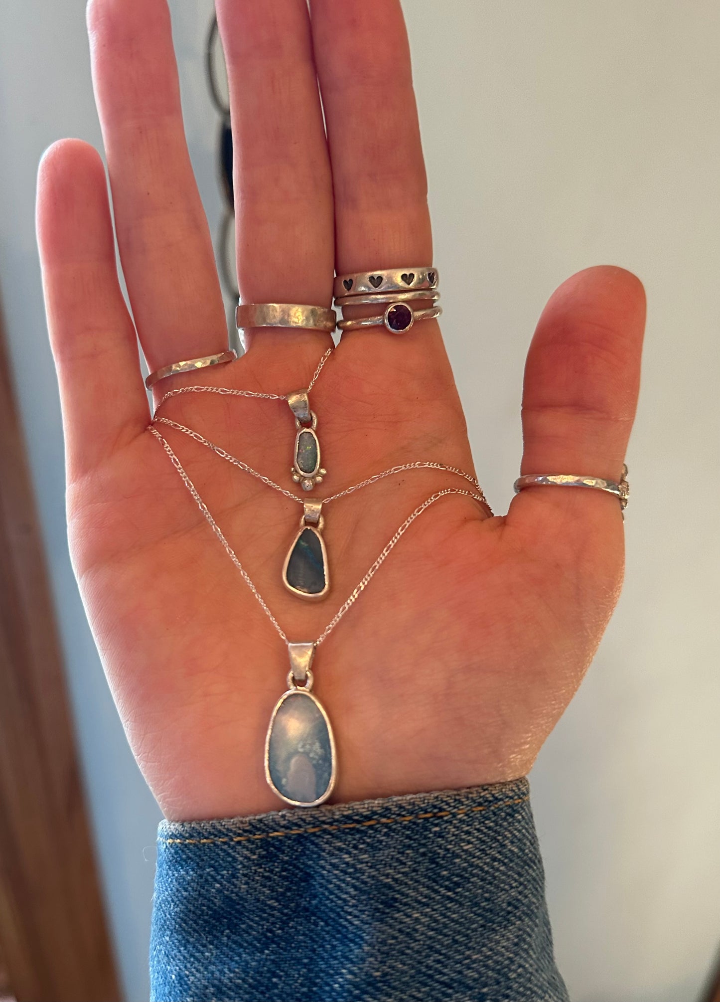 Dainty Opal Necklace